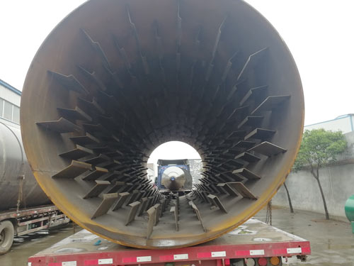 兰炭烘干机尾部